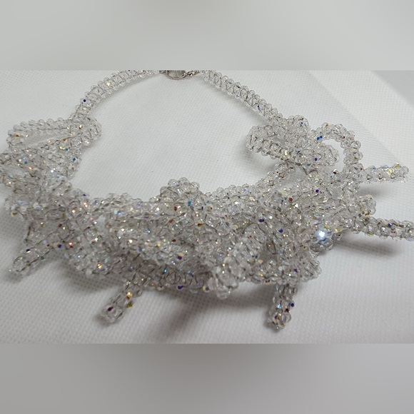 Rare Authentic Swarovski Aurora Champagne Collar Large. - Picture 15 of 15